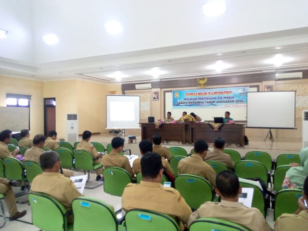 Sosialisasi Kabupaten Program Air Minum Kabupaten Kendal Tahun Anggaran 2020