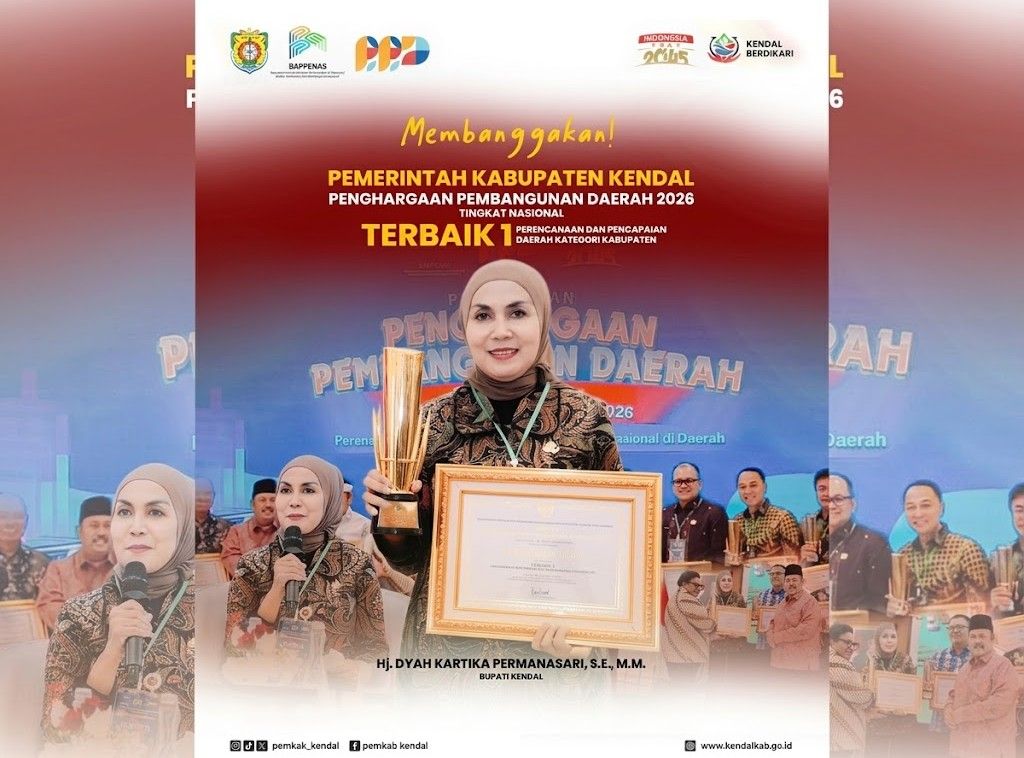 Kabupaten Kendal Raih Penghargaan Pembangunan Daerah Tahun 2026